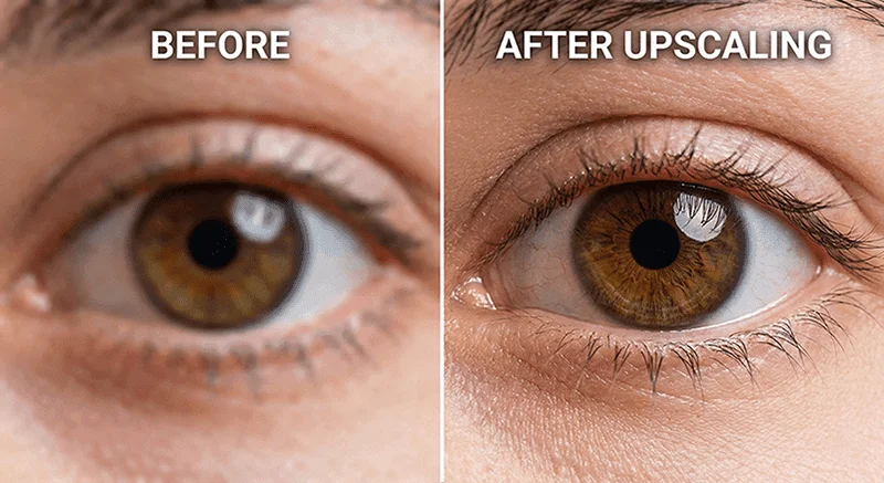 (Figure 2: The difference between a standard generation and a 4x upscale ready for 300 DPI printing.)